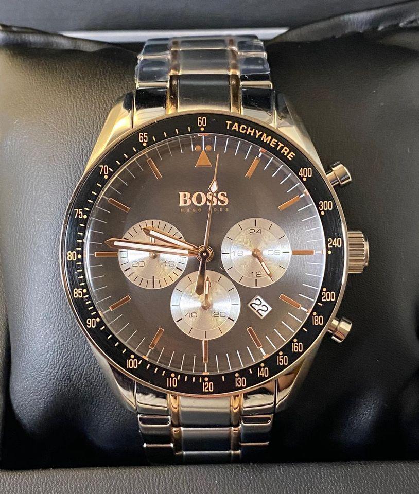 Boss Men’s Trophy Silver/Black Chronograph